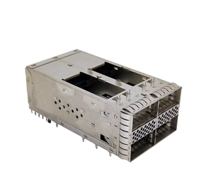 Copper Alloy 1x1 SFP Shell Fiber Optic Connectors 20pin SFP Cage and Receptacle DIP for PCB for WIFI and <strong>TCP</strong> <strong>Networks</strong> - Product Image 2