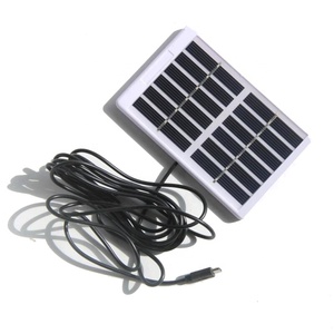 BUHESHUI 1.2W 6V PET lamine Polycrystalline GÜNEŞ PANELI ile mikro USB çıkış su geçirmez güneş pili kablo uzunluğu 3m - Product Image 1
