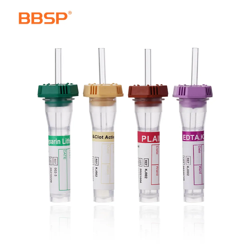 BBSP High Quality Good Price Disposable Vaccum Blood Collection EDTA K2/K3 Tubes