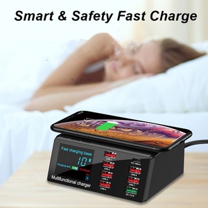 EONLINE 100W <strong>Multi</strong> USB Phone Charger Type C <strong>Adapter</strong> for Phone Samsung Fast Wireless Chargers LED USB C Charger Multiple - Product Image 5