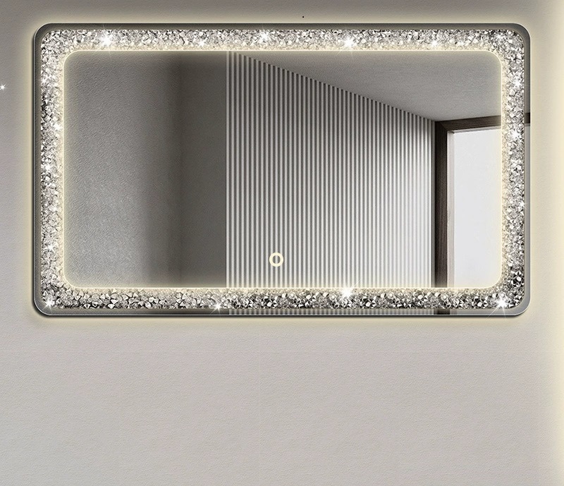 silver diamond + warm light