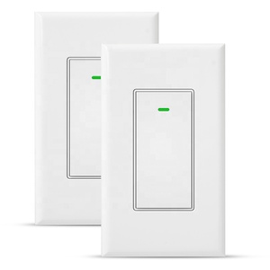 ODM/OEM amerika akıllı ışık anahtarı tek kutuplu WiFi akıllı anahtar fiziksel düğme anahtarı Alexa ve Google ev ile çalışır - Product Image 3