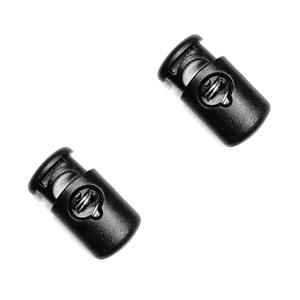 Nhựa Đen Dây Khóa Mùa Xuân Clasp Dừng Lỗ Duy Nhất Dây Rút Stopper Toggles Cho Paracord May Dây Giày Rope Bộ Phận - Product Image 6