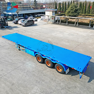 48 ft 40 ft 20 ft thép <span class=keywords><strong>Container</strong></span> vận chuyển phẳng <span class=keywords><strong>Trailer</strong></span> bán 2 3 4 trục giao thông vận tải <span class=keywords><strong>Trailer</strong></span> với giá cả cạnh tranh - Product Image 6