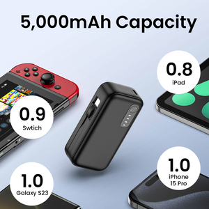 QC 3.0 Fast Charging 5000mAh Battery Charger with Built in 2 Cables <strong>Power</strong> <strong>Bank</strong> for Cell Phones - Product Image 5