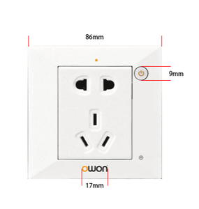 UK Smart Power Due Presa Presa Spina di Parete Piccola Costruzione Zigbee Sistema di Automazione - Product Image 2