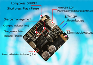 XY-ABT DIY <strong>Bluetooth</strong> 5.0 Audio Receiver Module MP3 <strong>Bluetooth</strong> Decoder Board Car Speaker Audio Amplifier Board