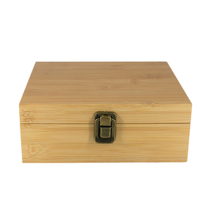 Lưu trữ hộp gỗ đa chức năng với Carabiner khóa hộp xì gà Hộp Quà Tặng bằng gỗ tùy chỉnh phụ kiện hút thuốc - Product Image 1