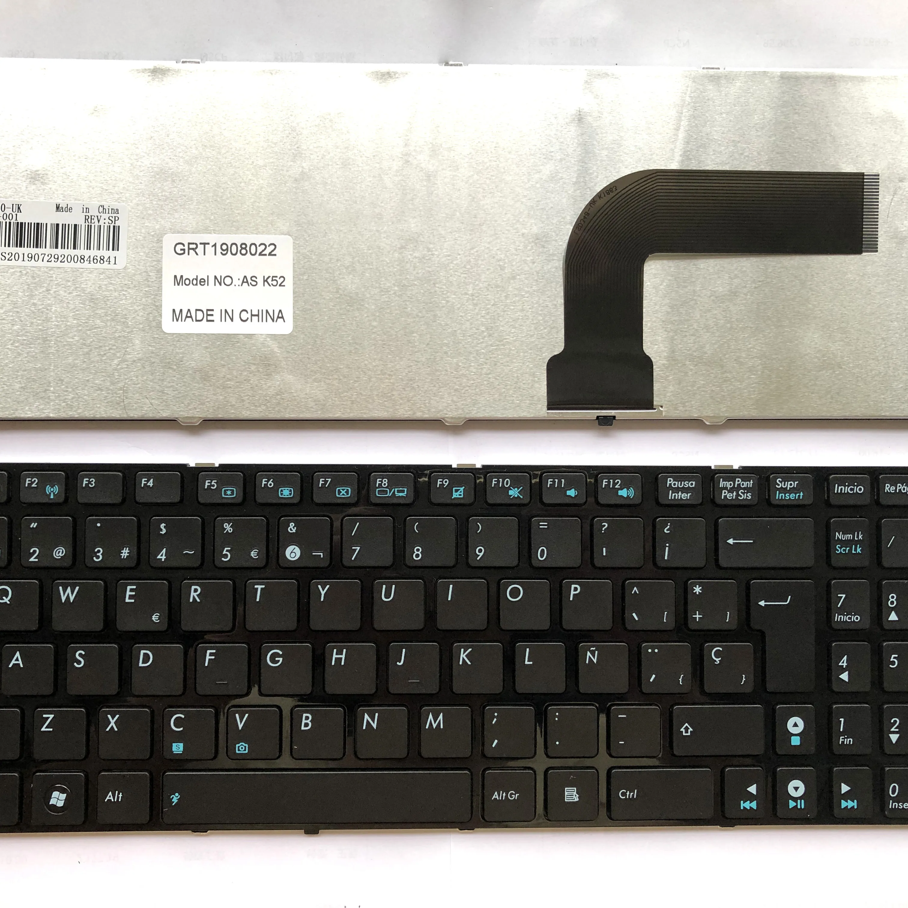 Laptop Toetsenbord Voor Asus K52 K52J K52JB K52JC K52JK K52JR K52F Met Frame Spaanse Layout