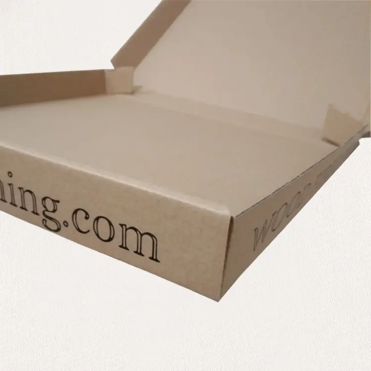 Placa enrolada de papel do preço da fábrica pizza caixa embalagem takeaway pizza logotipo personalizado