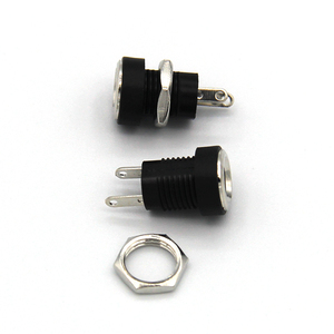 5.5 X 2.5 mm <strong>Dc</strong> Power Jack <strong>Socket</strong> Threaded Female <strong>Dc</strong> Power Jack <strong>Pcb</strong> Mount - Product Image 6