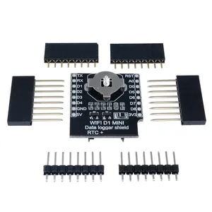WeMos D1 Mini WiFi kurulu kart yuvası veri kaydedici kalkanı RTC DS1307 Arduino için gerçek zamanlı saat modülü