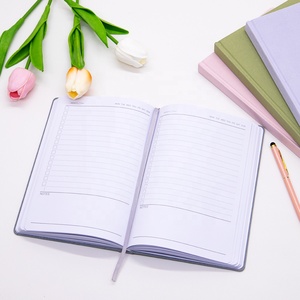 Diario de tela de lino diario 2025 diario planificador de tela cuaderno con relieve dorado - Product Image 4