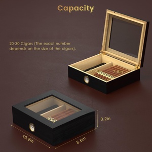 Wooden Cigar Case <strong>Humidor</strong> - Wholesale <strong>Humidors</strong> Box with Humidity Control for Commercial Use &amp; Bulk Purchase Discounts - Product Image 6