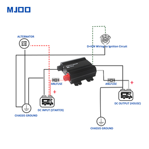 12V20Aバッテリー-バッテリー充電器DC-DCLiFePO4バッテリーコンバーター (車/RV用) - Product Image 4