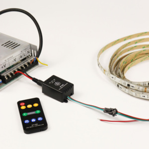 LED Music Sync <strong>Controller</strong> <strong>with</strong> Remote SP106E Sound Activated <strong>Light</strong> <strong>Controller</strong> for WS2812B WS2811 RGB Pixel Strip <strong>Lights</strong> - Product Image 1