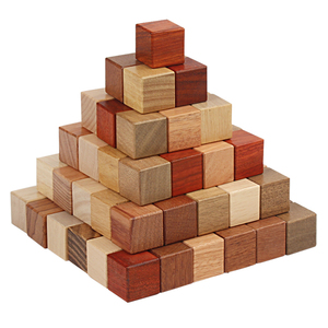 100pcs 2cm Colorful Wooden Square Cubes <strong>Building</strong> <strong>Blocks</strong> Toy <strong>Pattern</strong> Matching Stacking Toy DIY Math Game Gifts for Children - Product Image 1