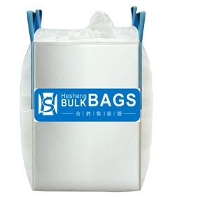 Hesheng Safety <strong>Factor</strong> 5:1 Super Sacks 100% Testing 1000kg Big Bulk Jumbo FIBC Container Ton Bags
