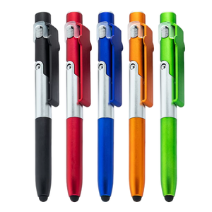 4 Trong 1 Đa Chức Năng Kim Loại Nặng Bút Bi Với Logo Phổ Stylus <span class=keywords><strong>Pen</strong></span> Với LED Tùy Chỉnh Thích Hợp Cho Nhà Sử Dụng - Product Image 2