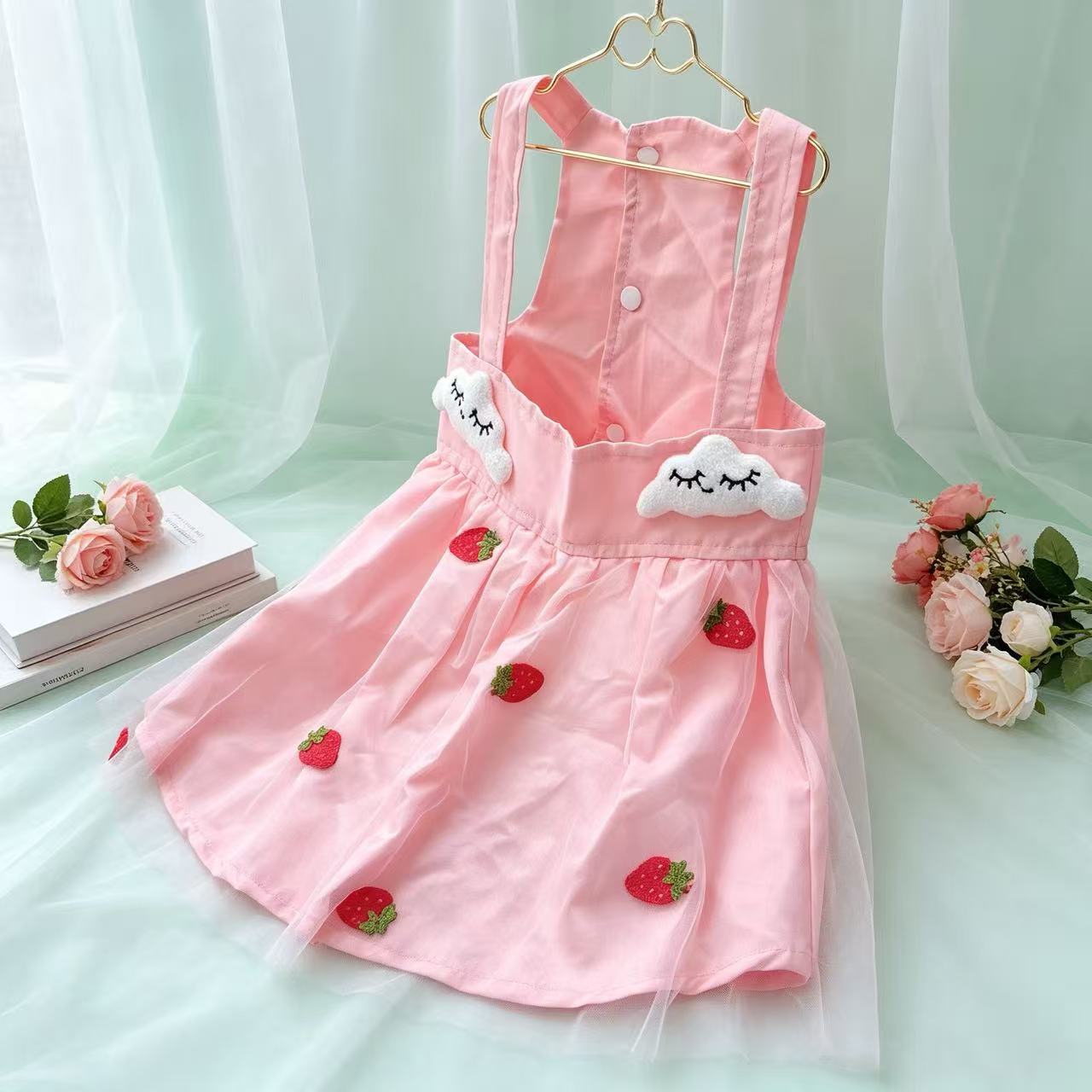 Robe fraise rose