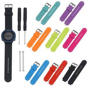 <span class=keywords><strong>Garmin</strong></span> Forerunner 220 230 235 630 620 735方法S20 <span class=keywords><strong>S5</strong></span> S6带工具的透气运动纯色硅胶表带