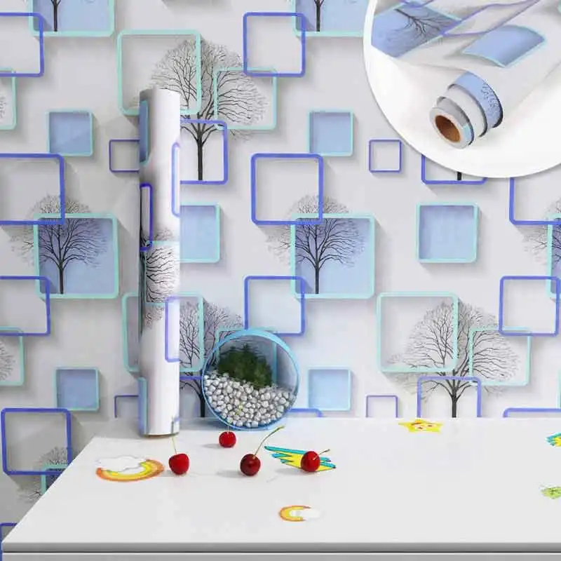 chinese waterproof printed self-adhesive wallpaper for decoration