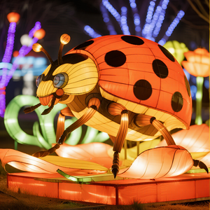 Năm mới của Trung Quốc Halloween phục sinh và giáng sinh zigong <span class=keywords><strong>Ladybug</strong></span> lụa đèn lồng cho các dịp lễ hội - Product Image 2
