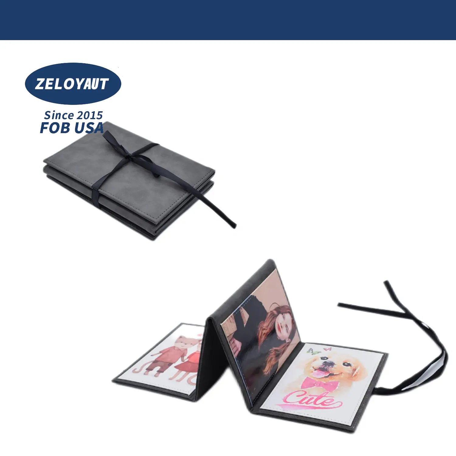 ZELOYAUT Captura momentos preciosos con nuestro álbum de fotos de 40 páginas de sublimación PU Personaliza tus recuerdos con cubierta personalizable