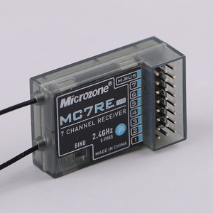 Microzone MC7RE V2 alıcı 7 kanallı MC6CMini uzaktan kumanda sabit kanatlı araç ve gemi modeli - Product Image 2