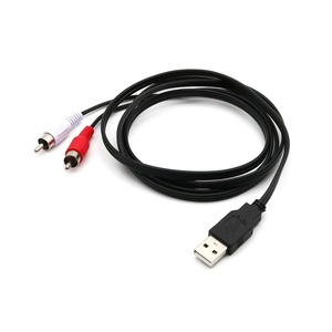 USB a公到2 RCA公影音有线电视辅助音频视频适配器USB到2RCA视频电缆 - Product Image 2