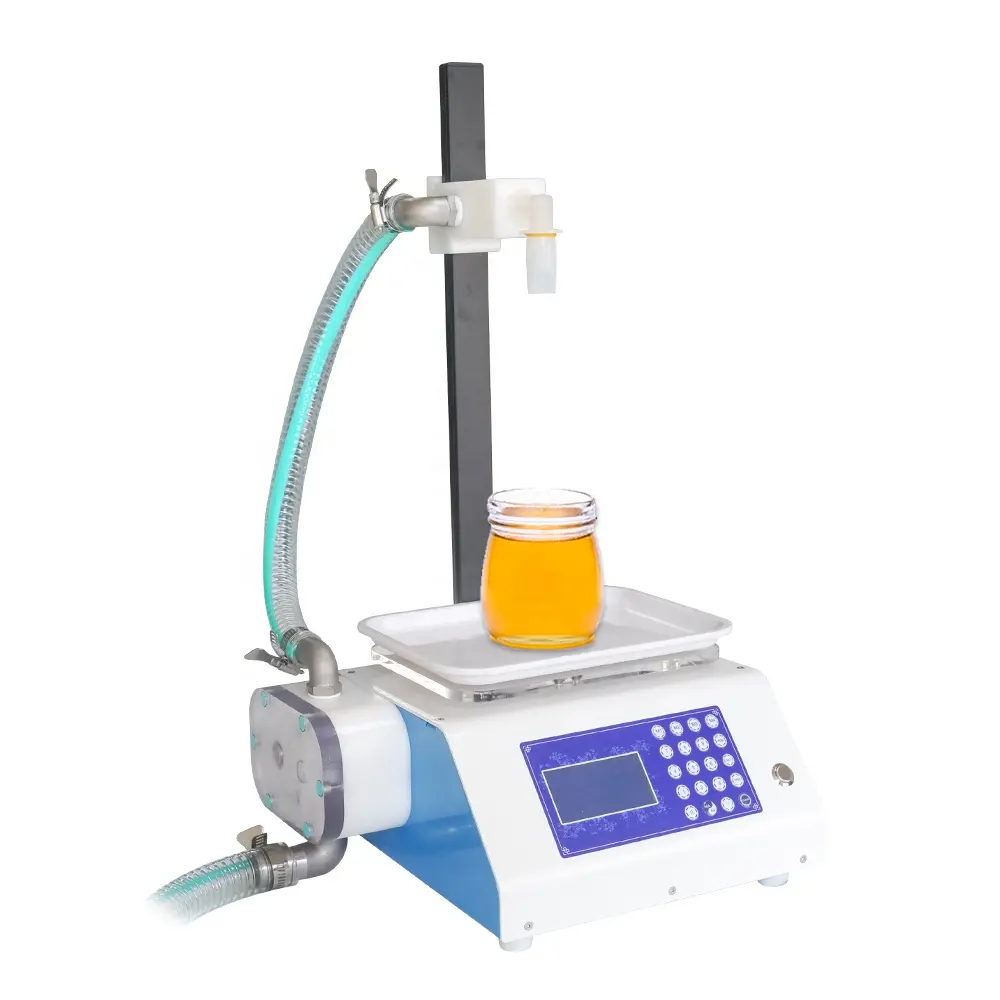 British Standard Plug Liquid Water Automatic Oil Honey Glass Bottle Filling Machines For Paste