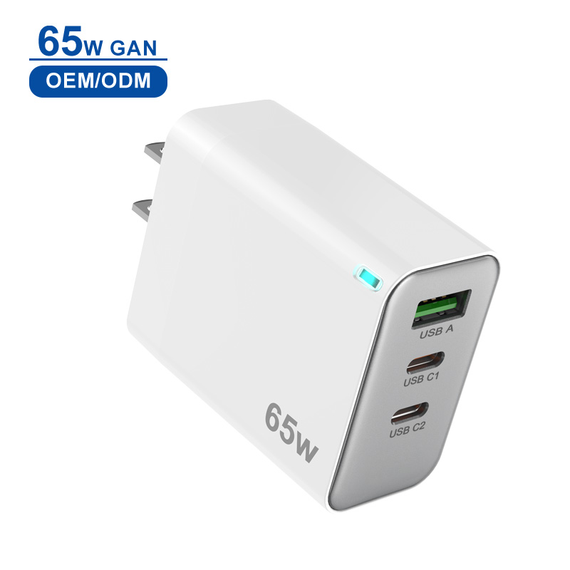 White 65W charger