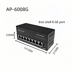 ANPA 5-Port-Gigabit-Switch mit nicht verwaltetem QoS 8-Port-Ethernet 10/100/1000M OEM-Netzwerk-Switch für Heimcomputer-Netzwerke