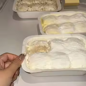 一次性矩形压制CPET纸托盘，用于沙拉零食面包比萨饼压花处理 - Product Image 4