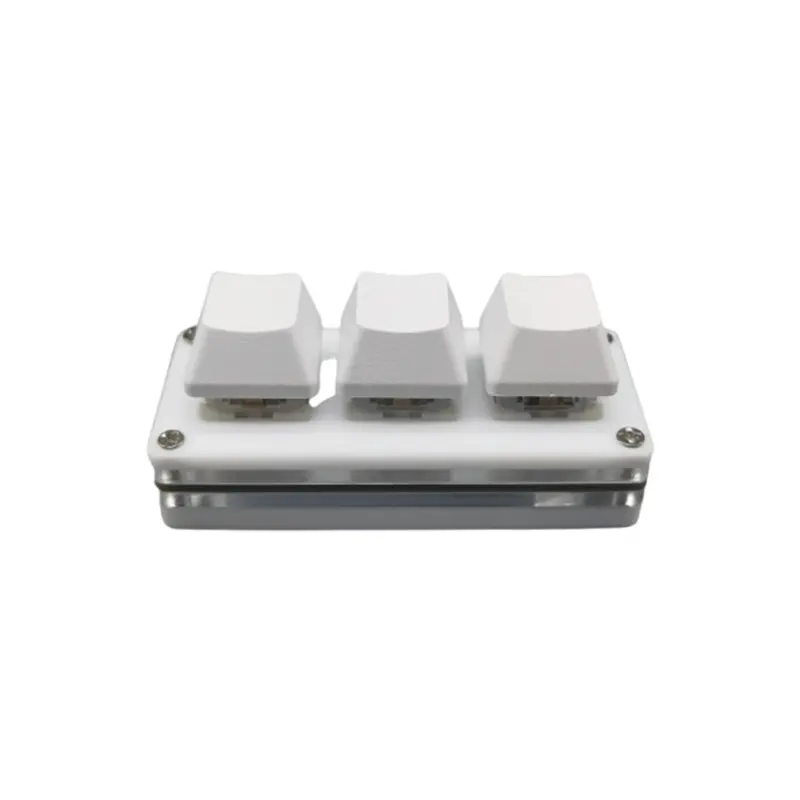 Kabel gebundene Mini 3-Tasten-Tastatur Mechanische Gaming-Tastatur 3-Tasten-RGB-Programmiertastatur für Windows Mac IOS Android