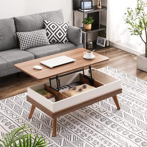 Gizli depolama bölmeli masa üstü kahve sehpası on dakika yükleme masası merkezi - Product Image 2