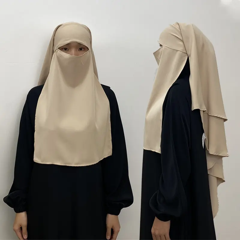 عباية إسلامية إسلامية من المصنع بسعر الجملة تصميم النقاب البرقع