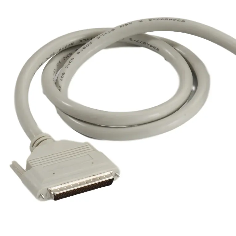 Conector SCSI Cable Color hombre mujer buen precio 1 metro 50/68/100 Pin gris negro