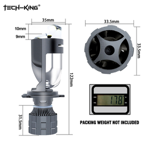 TECH KING Lens H4 <strong>Led</strong> Headlight Projector Faro White Focos <strong>Led</strong> Para <strong>80W</strong> High Power <strong>Led</strong> Bulb <strong>Led</strong> Canbus <strong>12v</strong> <strong>Led</strong> Headlamp - Product Image 5