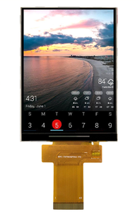 3,5-Zoll-Porträt-TFT-LCD-Modul 320x480 Porträt-LCD-Display 500 Cd/m2 MCU/RGB-Schnitts telle - Product Image 5
