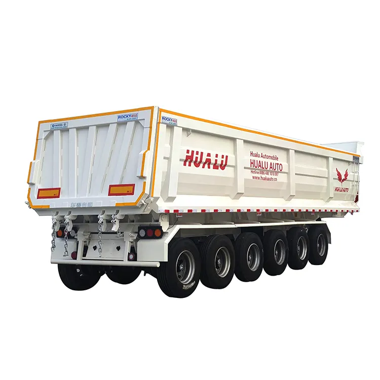 ダンプトレーラー3軸貨物トラックティッパーセミトレーラーリアダンプトレーラー中国工場