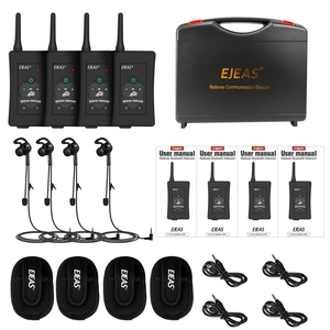 EJEAS FBIM Sistema de intercomunicación Bluetooth dúplex completo Auriculares inalámbricos para 4 personas para comunicación de árbitros Material ABS - Product Image 3