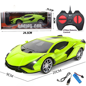 Telecomando auto da corsa ricaricabili LED veicoli leggeri per ragazzi e ragazze Hobby RC giocattoli - Product Image 4