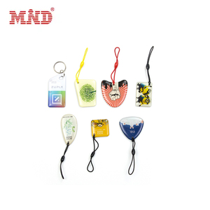Özelleştirilmiş sosyal medya Nfc Metal epoksi etiketi Rfid kontrol Keyfob anahtarlık epoksi Nfc Rfid etiketi - Product Image 1