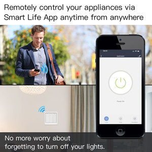UE 2 gang WiFi Intelligente Interruttore Della Luce Pulsante di Vita Intelligente Tuya APP Telecomando Funziona con Alexa Amazon intelligente altoparlante - Product Image 5