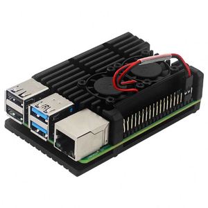 Caja de aluminio y metal con doble ventilador para Raspberry Pi 4 Modelo B - Product Image 2