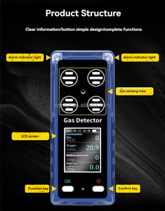 ポータブル4-in-1多機能ガス分析装置CO CH4 H2S CO2 NH3 O2 VOC漏れ検知器 - Product Image 6