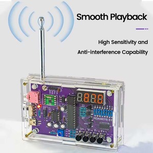 DIY FM радиоэлектронный комплект с регулируемой частотой цифровой дисплей DIY паяльный практический припой RDA5807S - Product Image 5