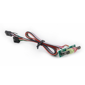 <strong>Computer</strong> Dual USB 2.0 Front Panel Mounted Extension Cable Audio <strong>Input</strong> <strong>Output</strong> Wire PCB Print Circuit Board - Product Image 6