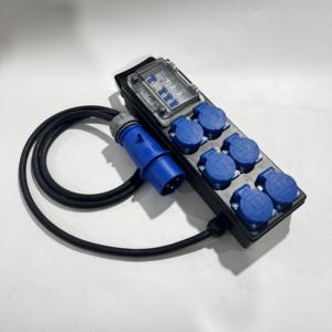 กล่องจ่ายไฟฟ้าเสียงแบบเฟสเดียว 32A พร้อมเต้ารับแบบ Schuko เยอรมัน 6x16A - Product Image 1